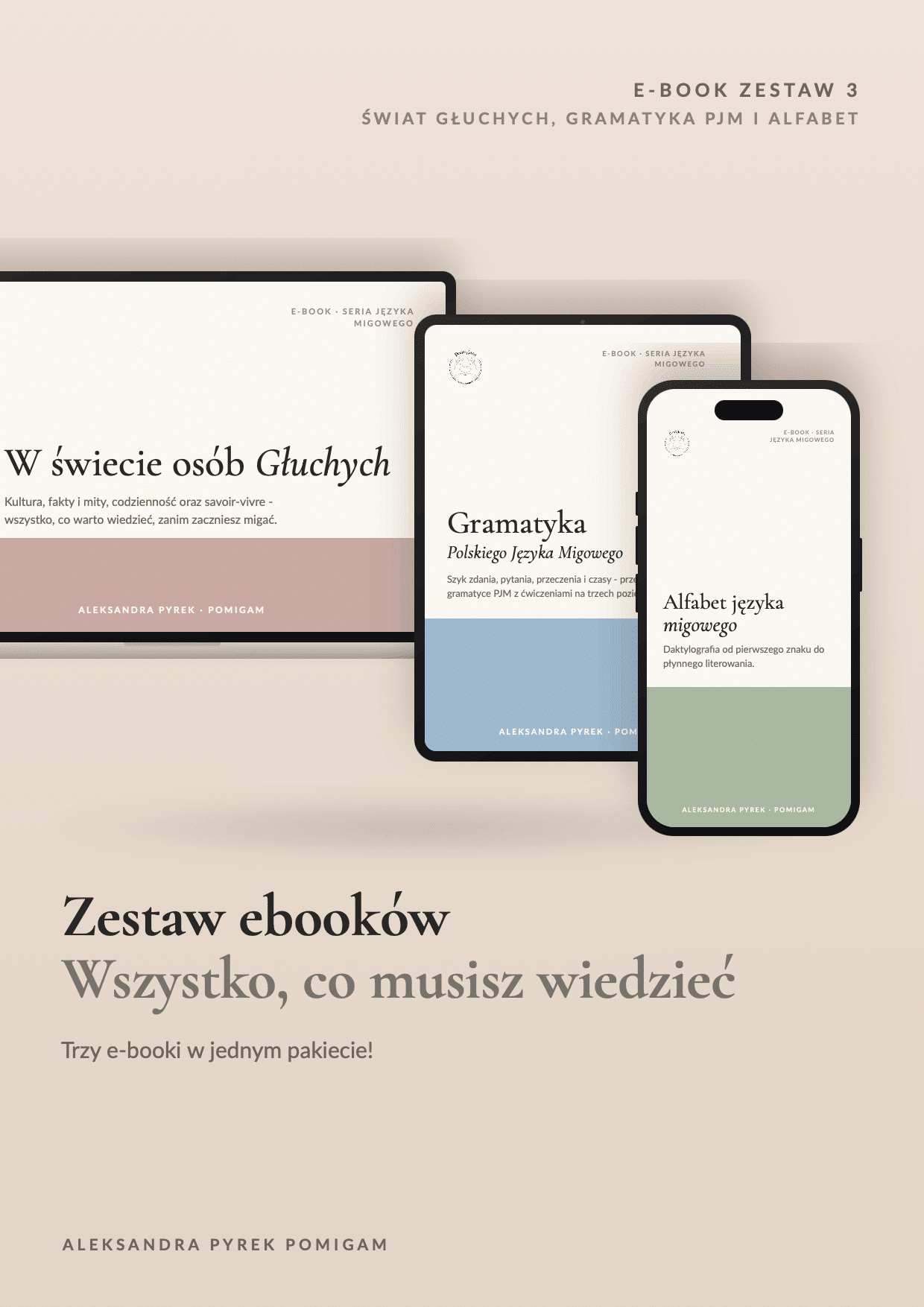 Zestaw e-booków - język migowy